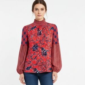 Anthropologie bl-nk bl^nk London Vivant Peasant Blouse Size Small